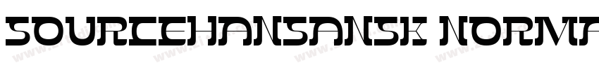 SourceHansansK Norma字体转换